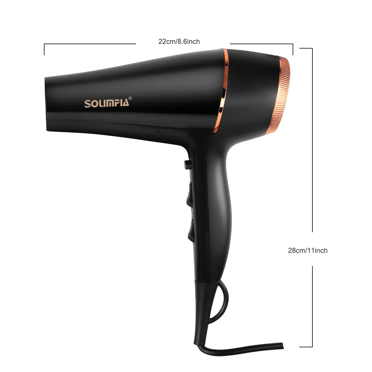 HATTEKER 2000W+ Ionic Hair Dryer – 5-Speed Heat, Salon-Quality at Home