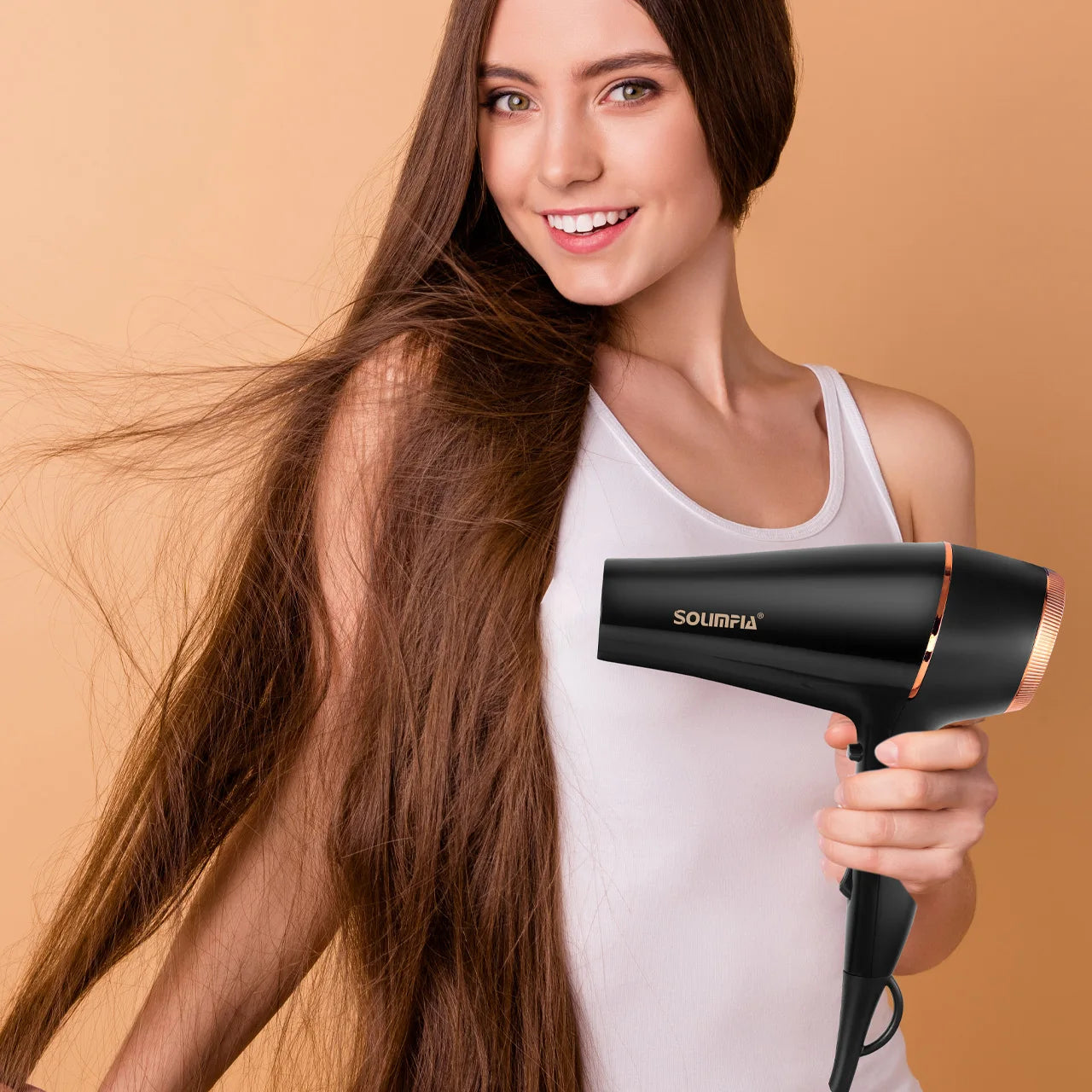 HATTEKER 2000W+ Ionic Hair Dryer – 5-Speed Heat, Salon-Quality at Home